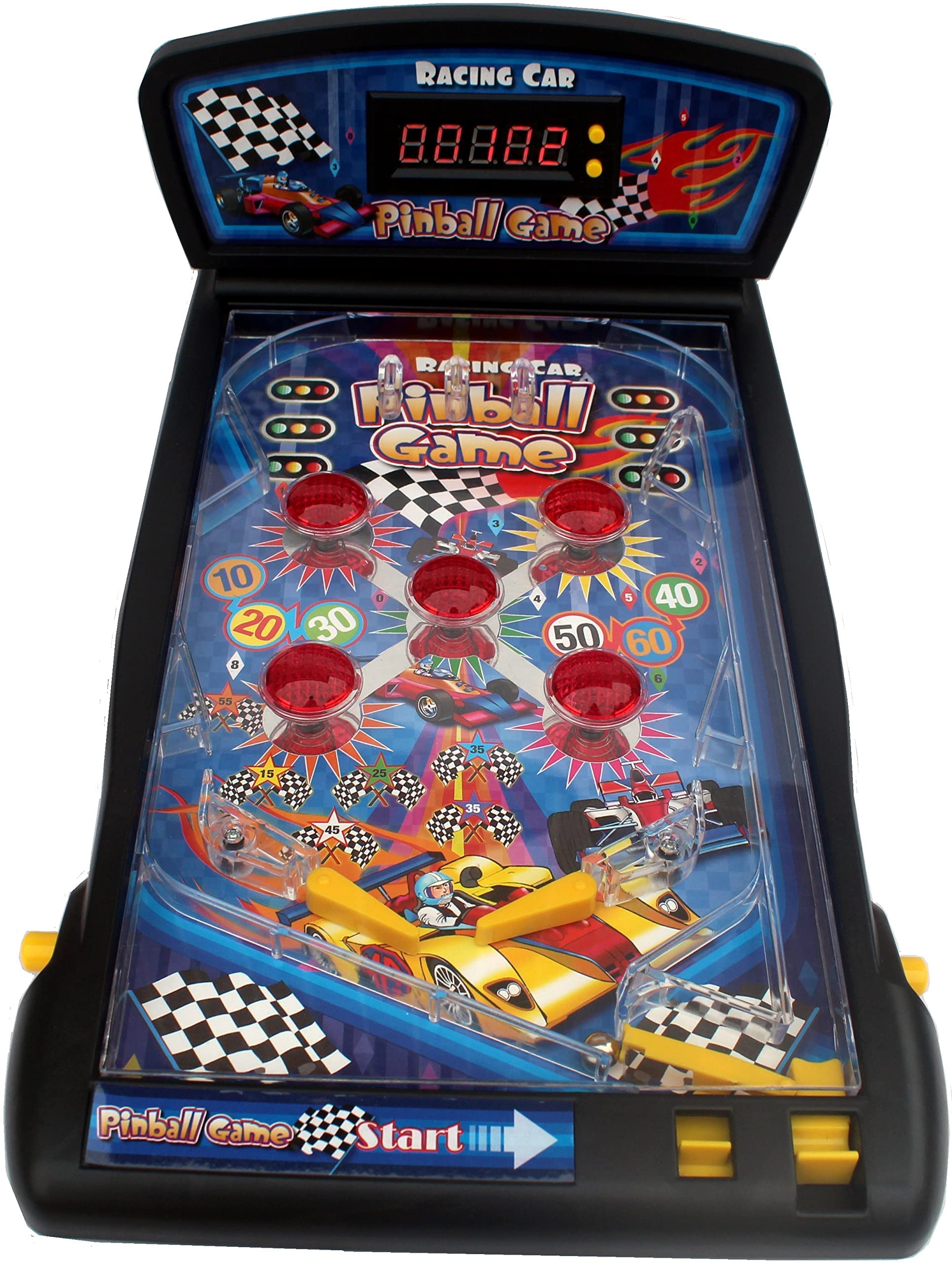 Trisquirrel Pinball Machine Electronic Tabletop Pinball Game 16.5 Inch With Lights & Sounds  Led Digital Scoreboard--Ideal For F