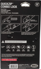 QuickZip Zip-Tie Multi-Purpose Combo Lock 2 Pack