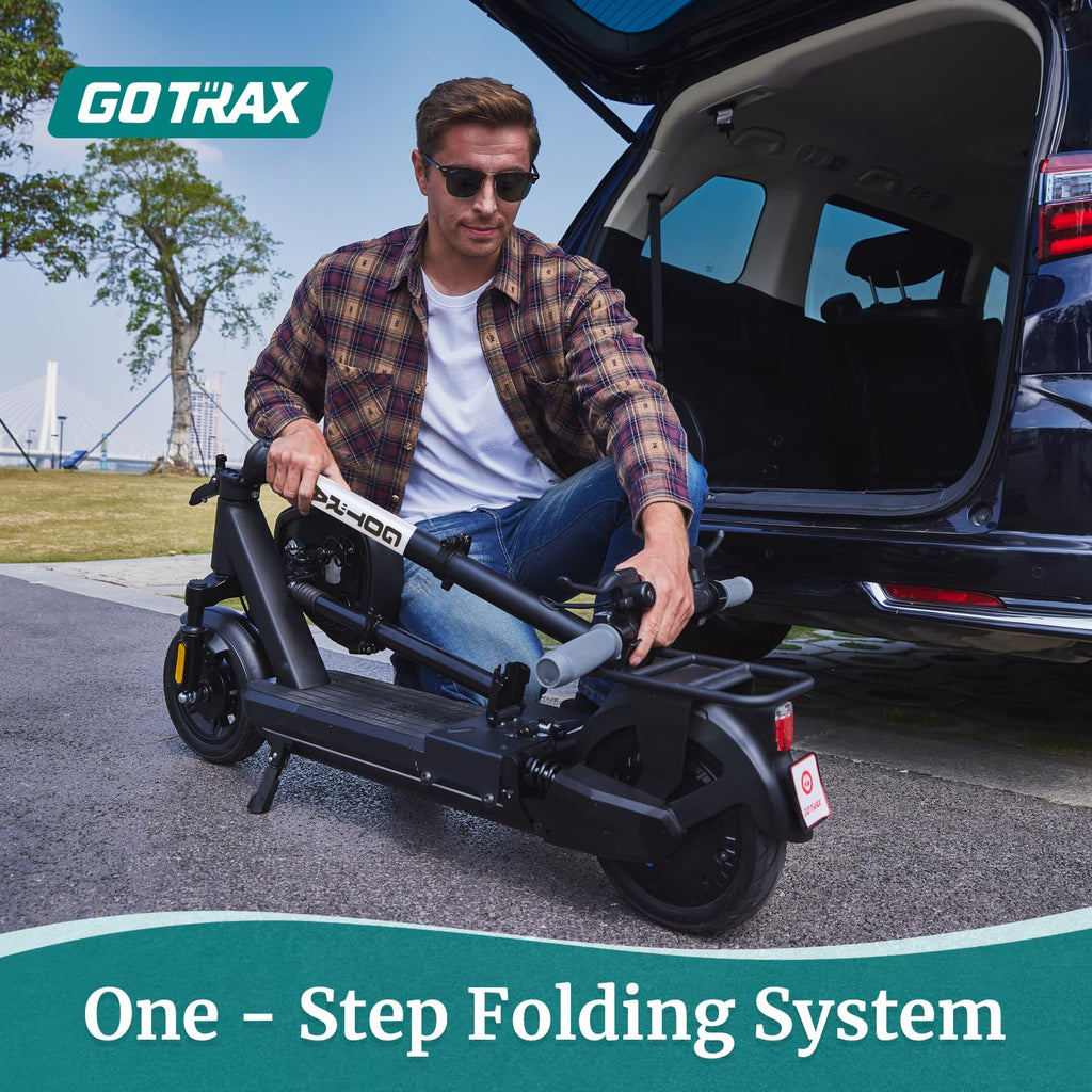 Gotrax Eclipse Ultra Saddle Electric Scooter, 20MPH, 28Miles, Adjustable Handlebar Height, Foldable, Detachable Seat, Cruise Con