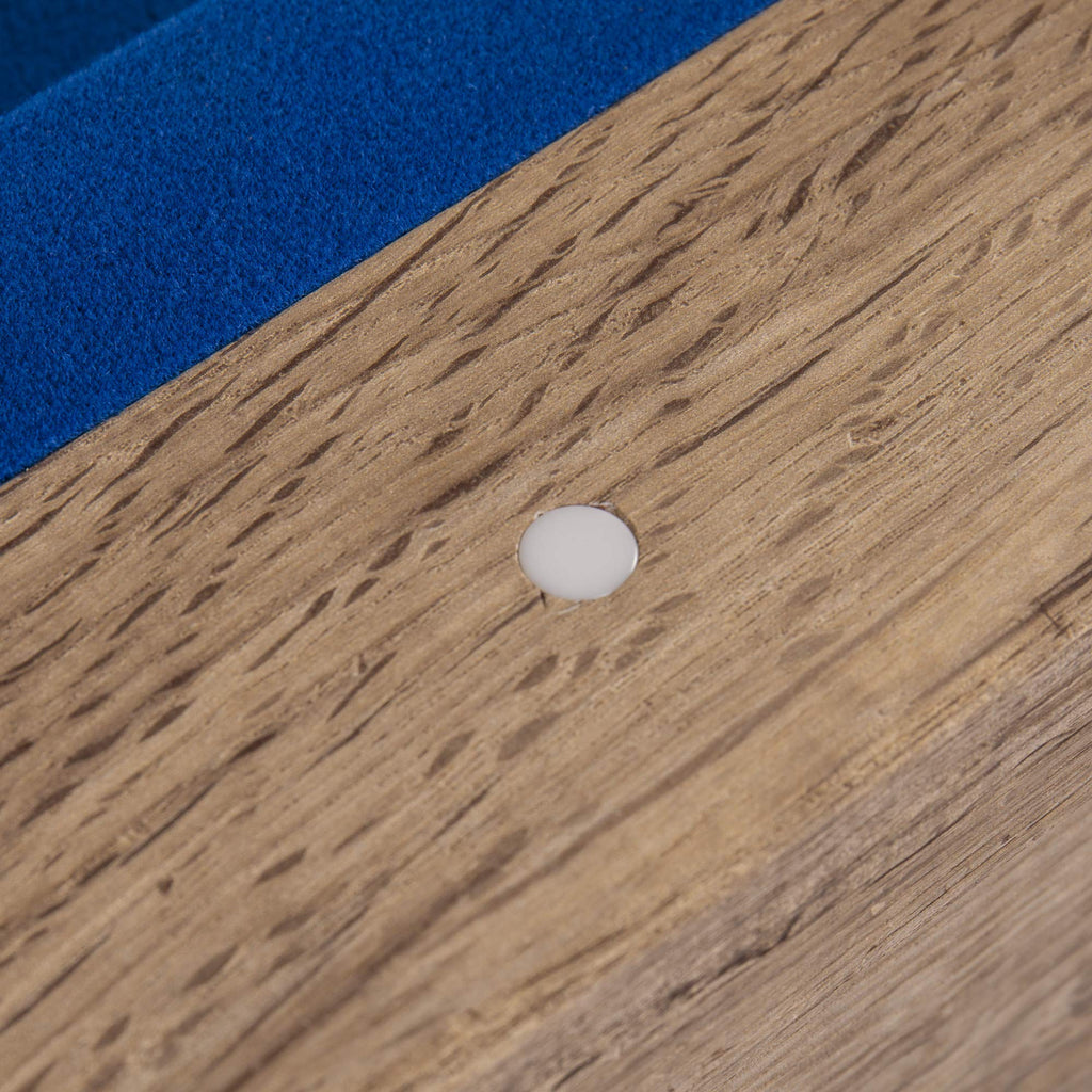 American Legend Kirkwood 84       Billiard Table With Rustic Blond Finish, K-Shaped Legs And Royal Blue Cloth