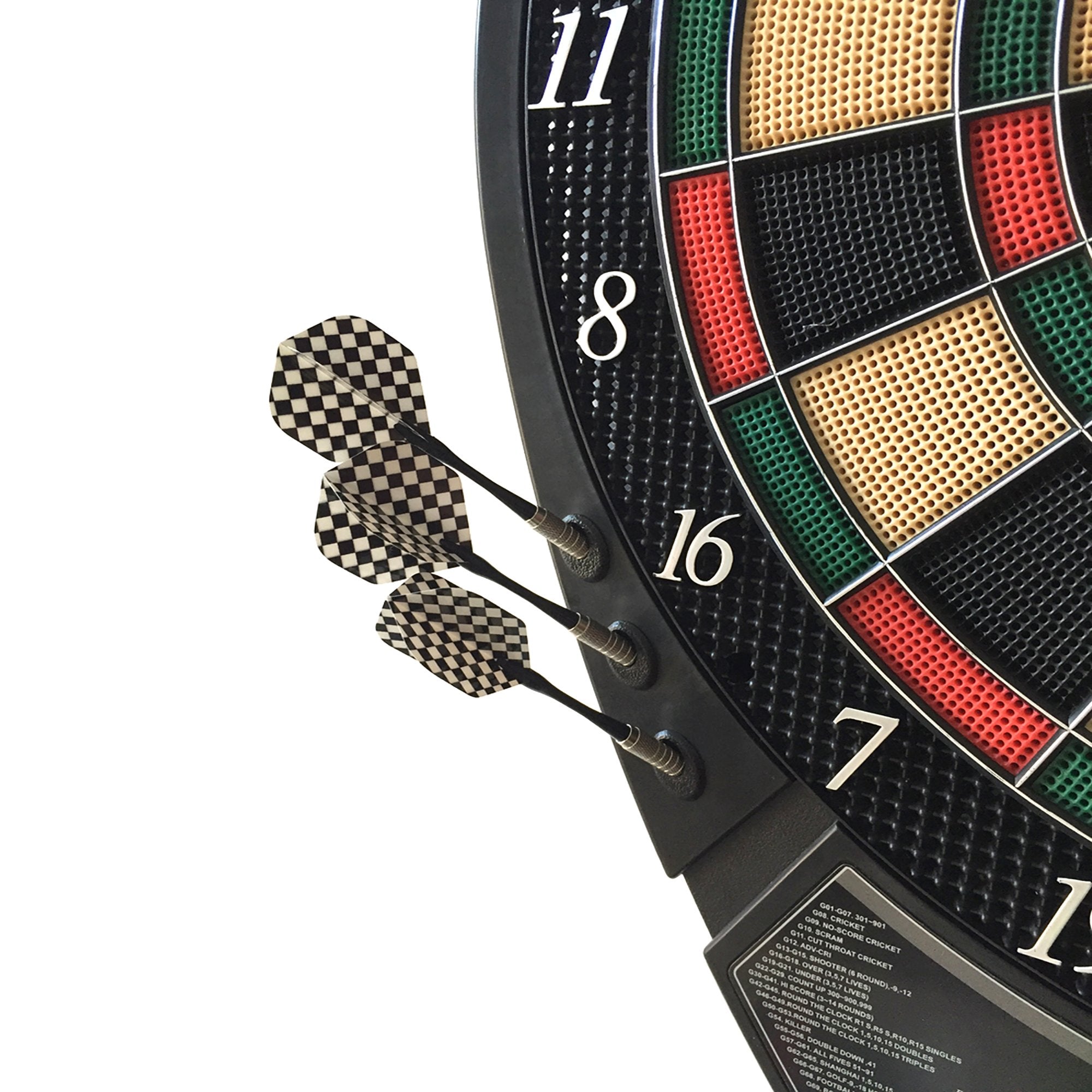 Hathaway Magnum Electronic Soft Tip Dartboard, Black/Multi