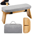 Meditation Bench with Carrying Bag, Meditation Kneeling Stool Portable Yoga Meditation Bench Ergonomic Foldable Prayer Stool wit