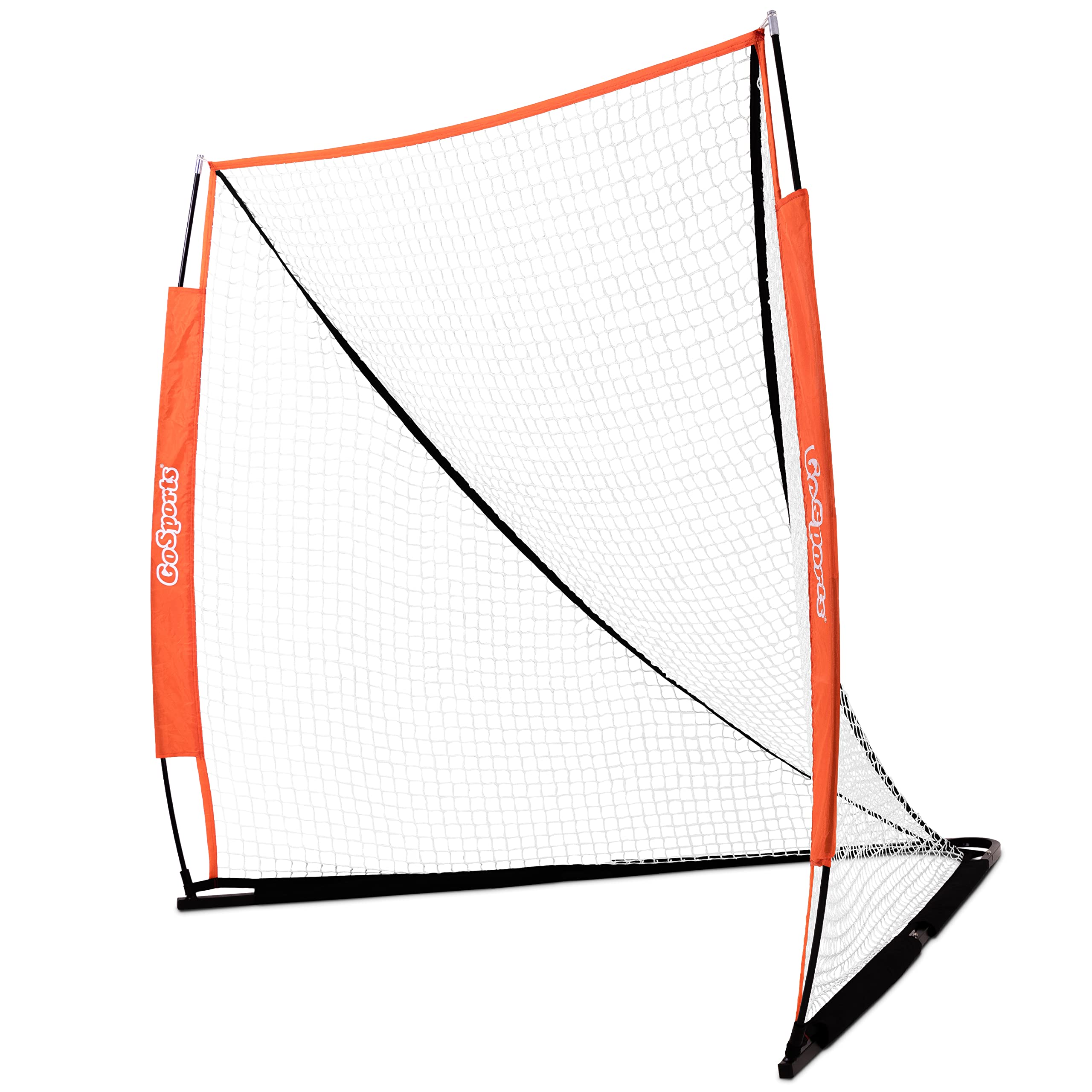 GoSports Regulation 6 ft x 6 ft Lacrosse Net with Steel Frame  The Only Truly Portable Lacrosse Goal, Backyard Setup in Minutes