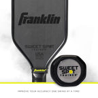 Franklin Sports Sweet Spot Training Pickleball Paddle - Pickleball Trainer Practice Paddle With Extra Long Handle - Sweet Spot S