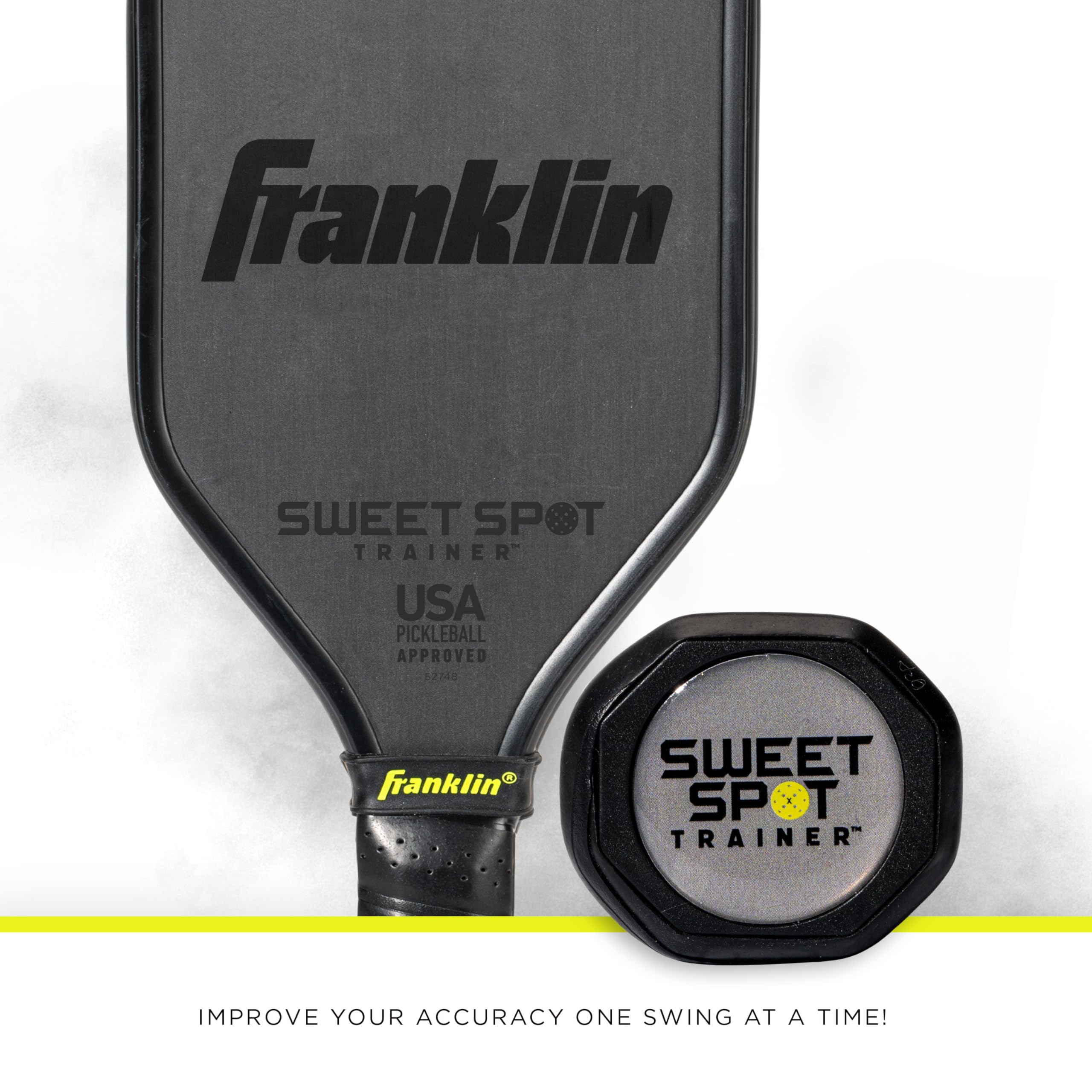 Franklin Sports Sweet Spot Training Pickleball Paddle - Pickleball Trainer Practice Paddle With Extra Long Handle - Sweet Spot S