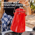 Coletti Classic Percolator Coffee Pot - Camping Coffee Percolator, Campfire Coffee Pot - Camping For Groups - Brew For The Whole