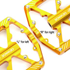 Bike Pedals 9/16 Inch - Bicycle Pedals With Reflectors - 3 Sealed Bearings Mtb Pedals Wide Platform Pedals For Mountain Bike, Bm