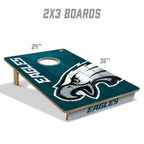 YouTheFan NFL Philadelphia Eagles 2 x 3 Wood Cornhole Game with Logo Bags