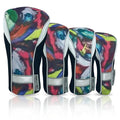 Womens Designer Golf Club Covers 4 Pack - Taboo Fashions Numbered Head Covers For Driver Woods & Hybrid - Weather/Moisture Resis