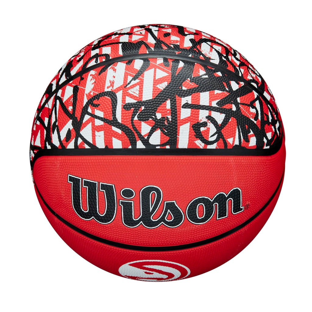 Wilson Nba Team Graffiti Basketball - Atlanta Hawks, Size 7-29.5''