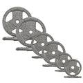 Fitvids 1 Inch Standard Barbell Weight Plates Set, 70 LB(2.5-10 LB) Barbell Weight Set for Home Gym Strength Training, Triple-ha