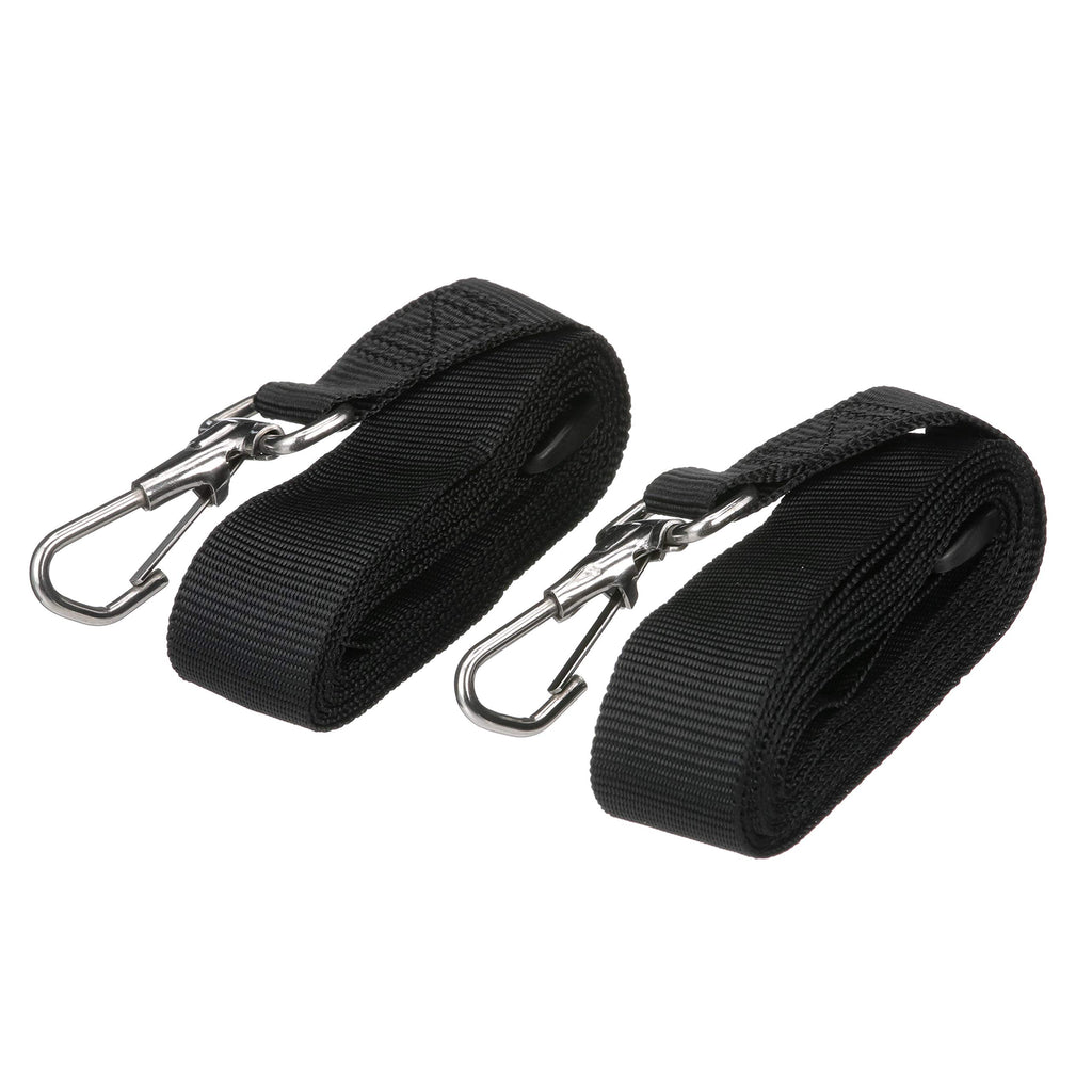 Seachoice 78811 Adjustable Bimini Top Straps With Snap Hooks, 96-Inch - Black