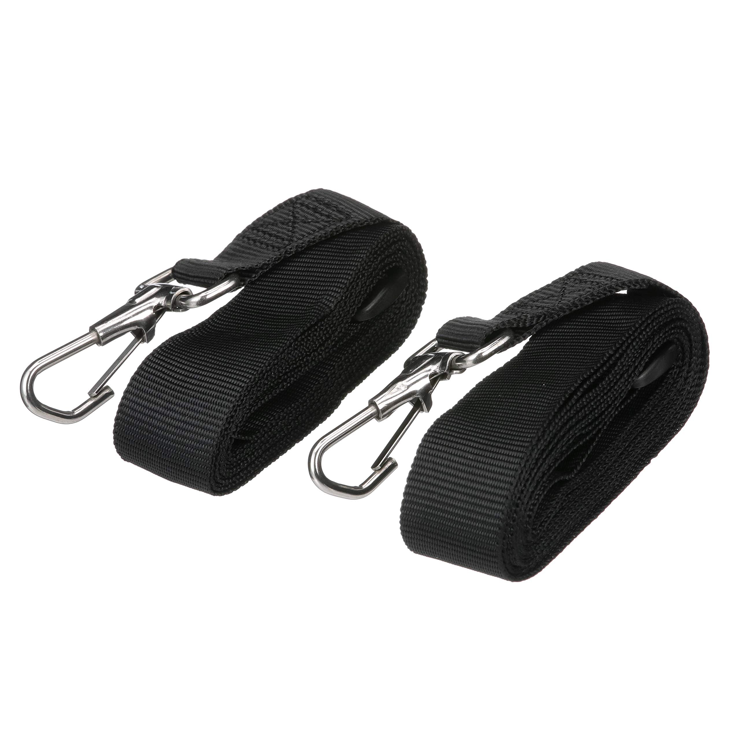 Seachoice 78811 Adjustable Bimini Top Straps With Snap Hooks, 96-Inch - Black