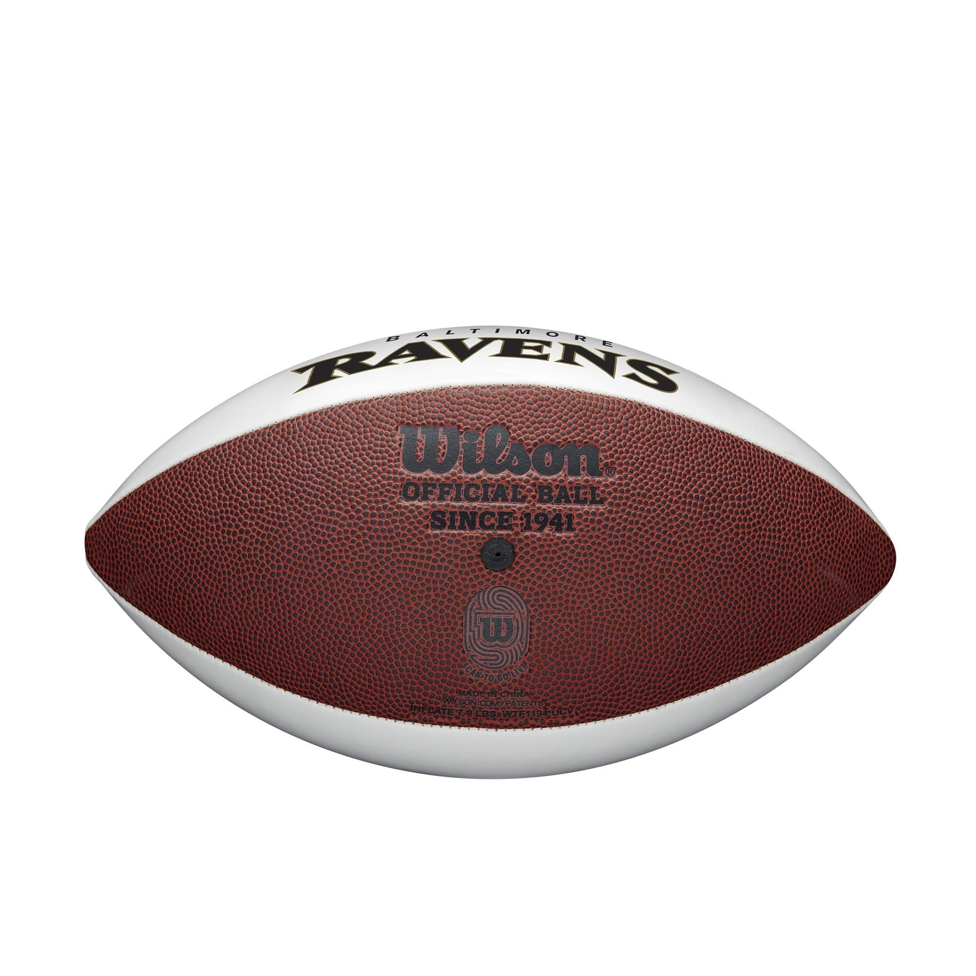 Wilson Nfl Live Signature Autograph Football - Official Size, Baltimore Ravens