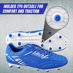 Valencia Firm Ground Soccer Cleats - Royal/White - Vizari Sports