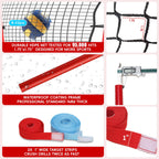 Volleyball Rebounder Net 7x4 Ft, 5-Angle Adjustable Rebounder Net for Practicing Digging, Setting, Spiking, Bounce Back Training