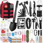 Abpir 170 Pcs Survival Kits, Survival First Aid Kit, Trauma Kit With Essential Survival Gear Emergency Medical Supplies For Hiki