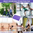 Balance Board, Foam Pad Yoga Mat, Balancing Exercises Mat, Non-Slip Knee Rocker Board Physical Therapy Cushioned Turn Boards For