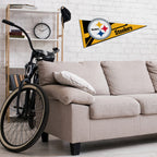 Rico Industries Nfl Football Pittsburgh Steelers Soft Felt Pennant - Ez To Hang - Home D  Cor (Game Room, Man Cave, Bed Room)