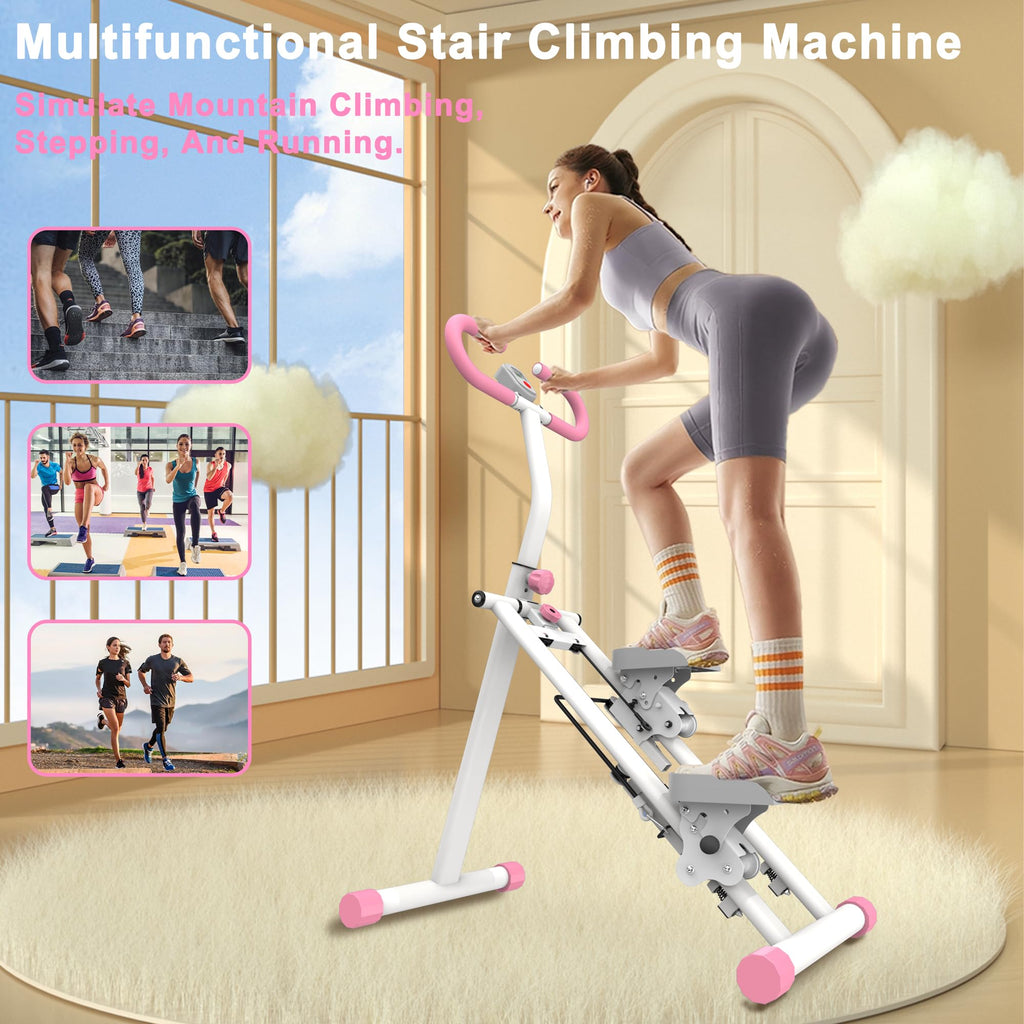 Stair Stepper For Home Gym Exercise, Vertical Climber Exercise Machine For Full Body Workout, Compact Folding Cardio Exercise Cl