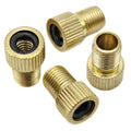 Bike Bits Brass Presta Valve Adapter - Convert Presta To Schrader - Inflate Tire Using Standard Bike Pump Or Air Compressor (4 P