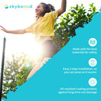 Skybound 12 Foot Blue Trampoline Safety Pad - Spring Cover Fits Up To 7 Inch Springs - Standard