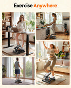Niceday Twist Stepper for Exercise at Home, Mini Stair Stepper with Resistance Bands at Home Workout Equipment with 300LBS Loadi