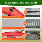 Vevor Golf Chipping Net, Pop Up Golf Practice Net, Portable Indoor Outdoor Home Golf Hitting Aid Net With Target And Carry Bag,