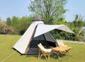 12x 10 x8Large Space Tower Bell Tipi Tent for Family 3-4 Person Camping Tents Double Layers Lightweight Waterproof Teepee Pyrami