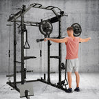 Mikolo Lateral Raise Attachment For Squat Rack, Standing Lateral Raise Machine With 1 '' Holes, Power Rack Cage Attachment, Uppe