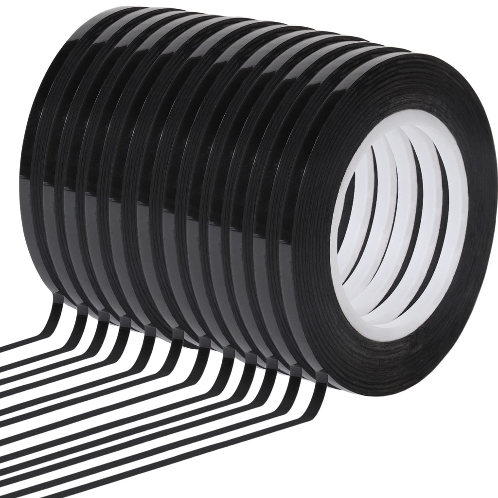 Mr Pen- Whiteboard Tape, 12 Pack, Black, Thin Tape For Dry Erase Board, Whiteboard Accessories, Dry Erase Board Accessories, Str