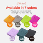 Primasole Folding Yoga Travel Pilates Mat Foldable Easy To Carry To Class Beach Park Travel Picnics 4Mm Thick Earth Brown Gray C