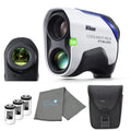 Nikon Coolshot Proii Golf Laser Rangefinder (16758) Stabilized View Bundle With 3 Extra Cr2 Batteries And A Cleaning Cloth - Las