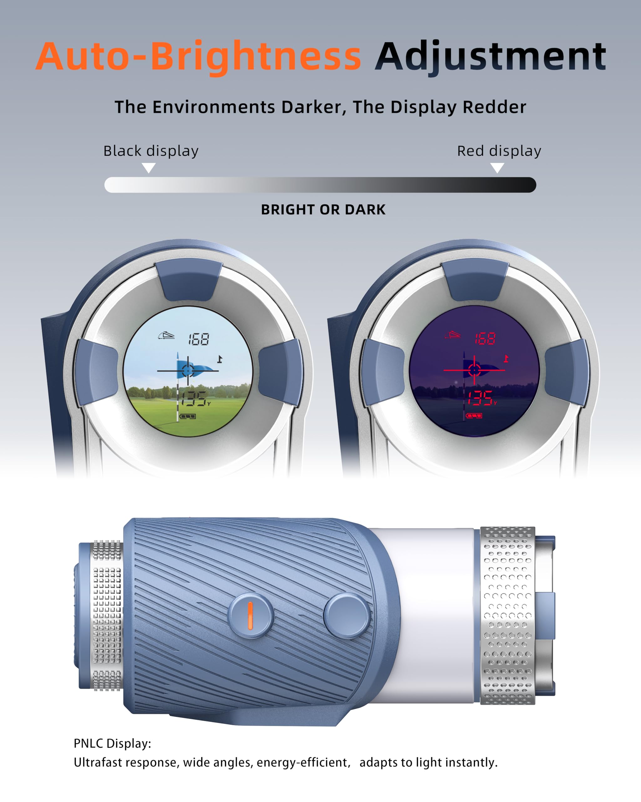 Dormie Golf Rangefinder With Slope,800 Yards Laser Range Finder Golfing,Pnlc Display,Aluminum Alloy Body,Flag Lock,Slope Compens
