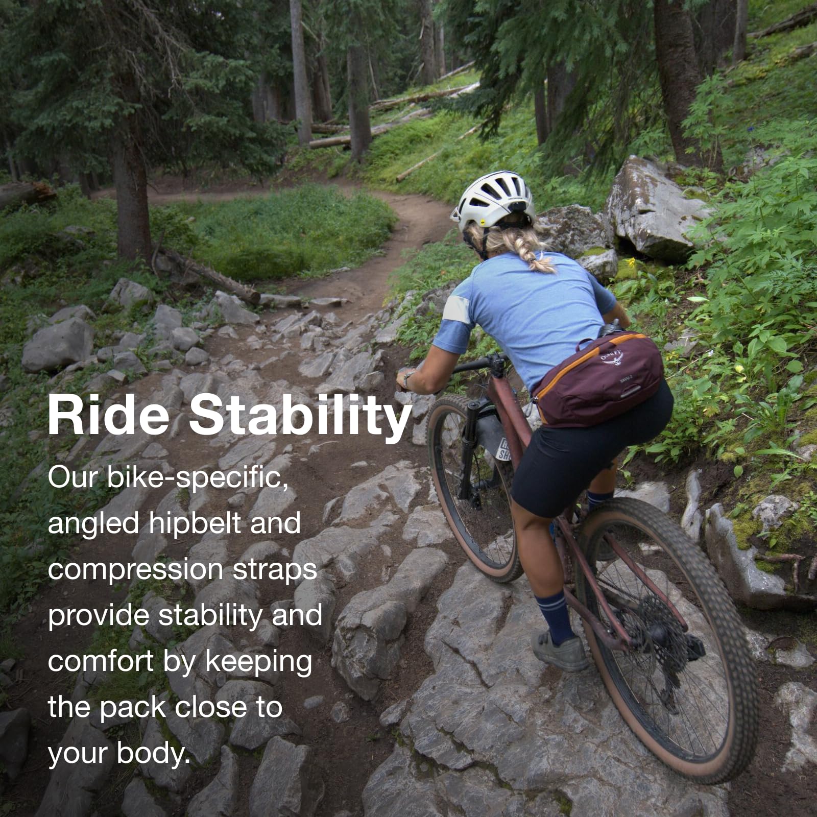 Osprey Savu 5L Biking Waist Pack for Men and Women, Postal Blue