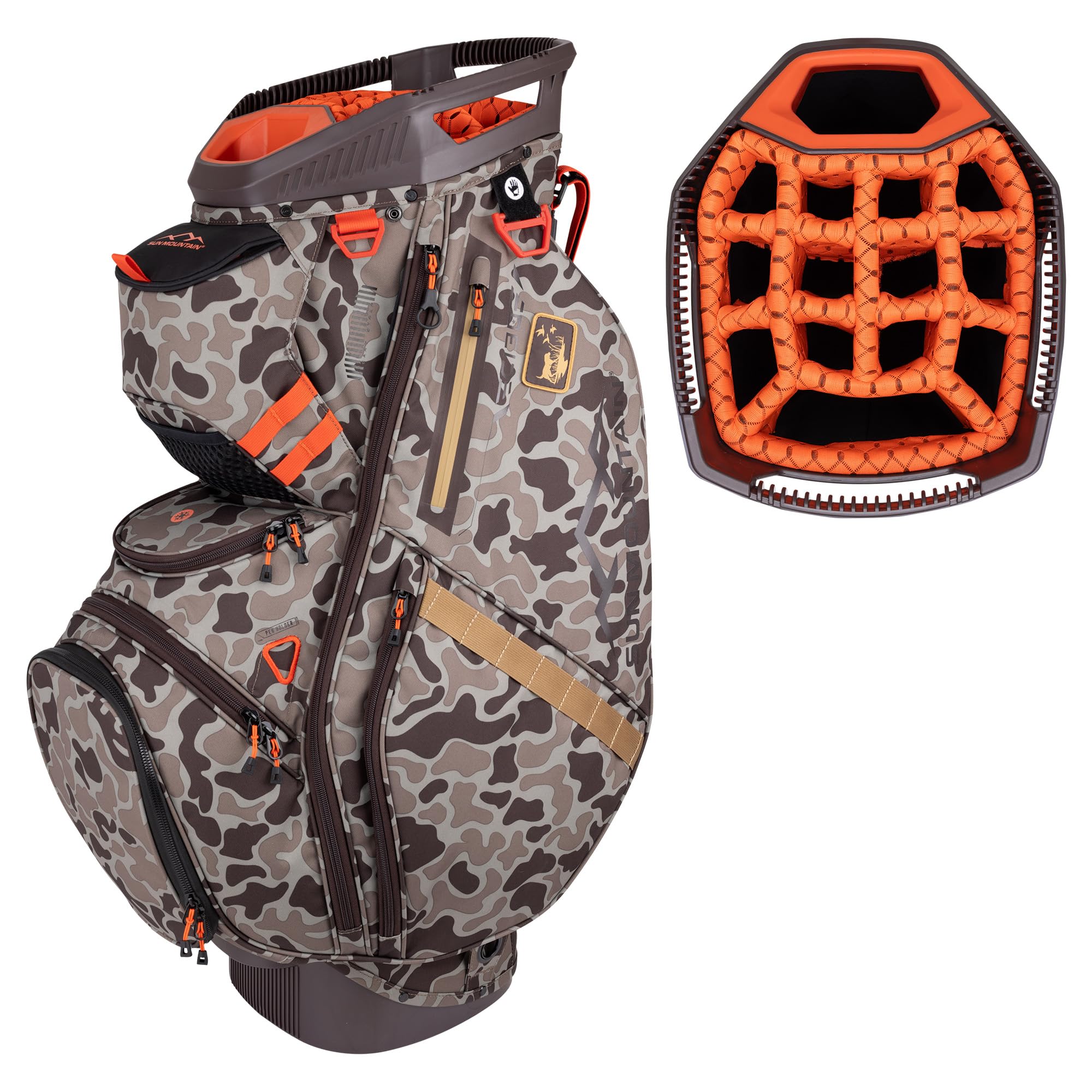 Sun Mountain 2025 C-130 14 Way Golf Bag with Full-Length Dividers and 11 Pockets for Ultimate Convenience - Lightweight Golf Car