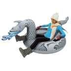 Gofloats Winter Snow Tube - Inflatable Sled For Kids And Adults (Choose From Unicorn, Disney'S Frozen, Ice Dragon, Polar Bear, P