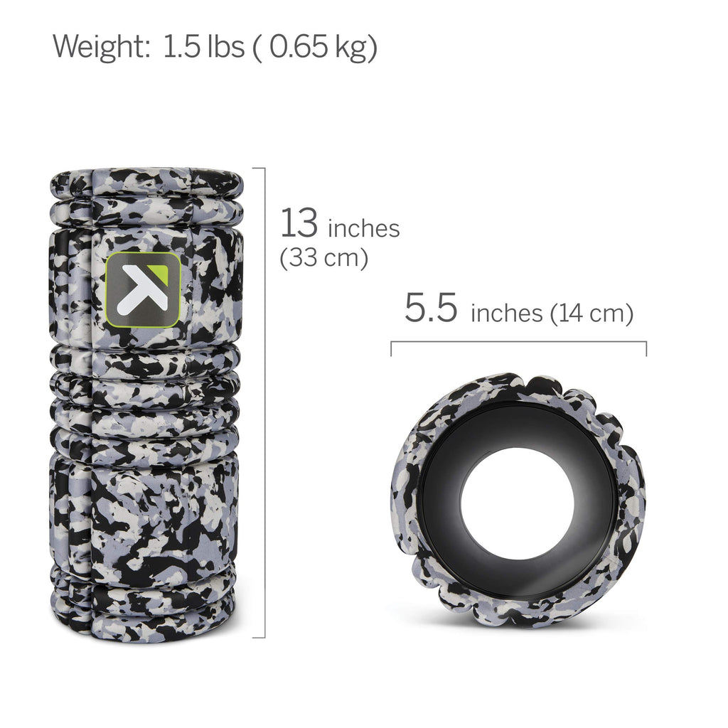 Triggerpoint Grid Foam Roller For Exercise, Deep Tissue Massage And Muscle Recovery, Original (13-Inch), Grey Camo
