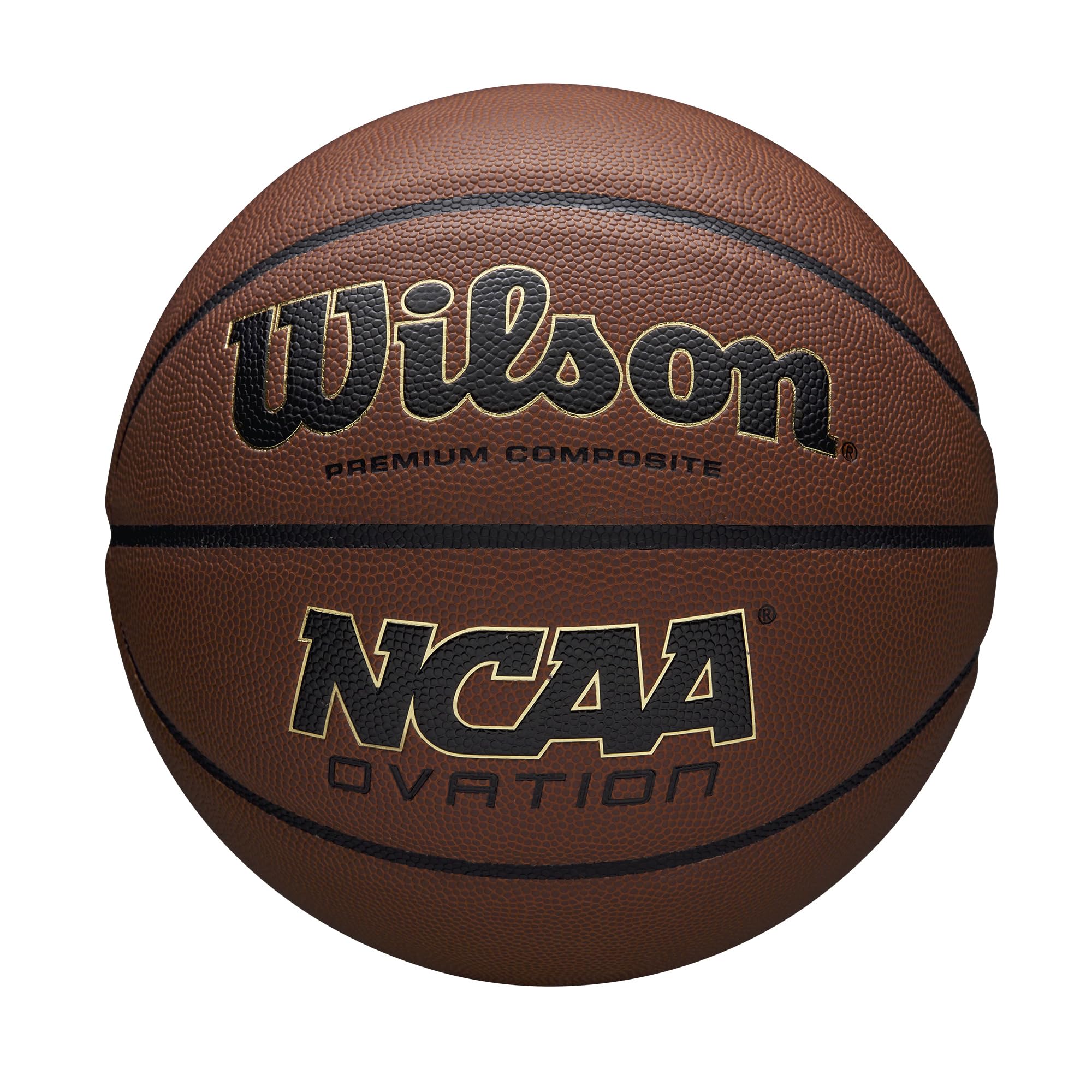 Wilson Ncaa Ovation Basketball - Brown, Size 6-28.5''