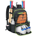 MATEIN Baseball Bat Bag for 4 Bats with Ball Pocket, Lightweight Youth Baseball Backpack with Shoe Compartent, Large Capacity So
