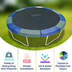 Machrus Upper Bounce Trampoline Replacement Safety Pad 6Ft - 16Ft Round-Trampoline Spring Cover Pvc Trampoline Skirt (Blue/Green