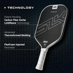 Selkirk Slk Halo Pro Max Pickleball Paddle | Raw Carbon Fiber Pickleball Paddle With A Rev-Core Power Polymer Core | The Pickleb