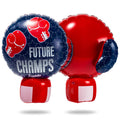 Franklin Sports Inflatable Kids Boxing Gloves - Future Champs Jumbo Toy Boxing Gloves For Kids + Toddlers - Fun Blow Up Boxing G
