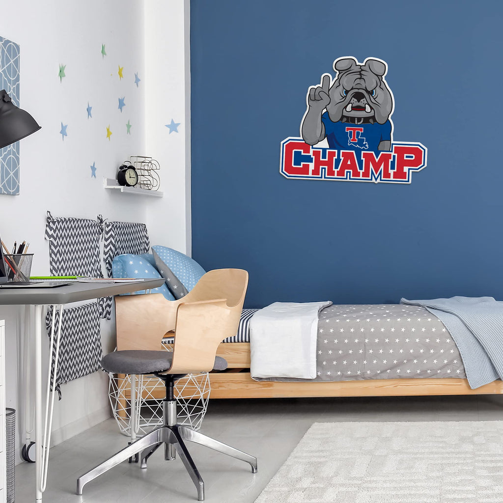 Rico Industries Ncaa Louisiana Tech Bulldogs Mascot Shape Cut Pennant - Home And Living Room D  Cor - Soft Felt Ez To Hang