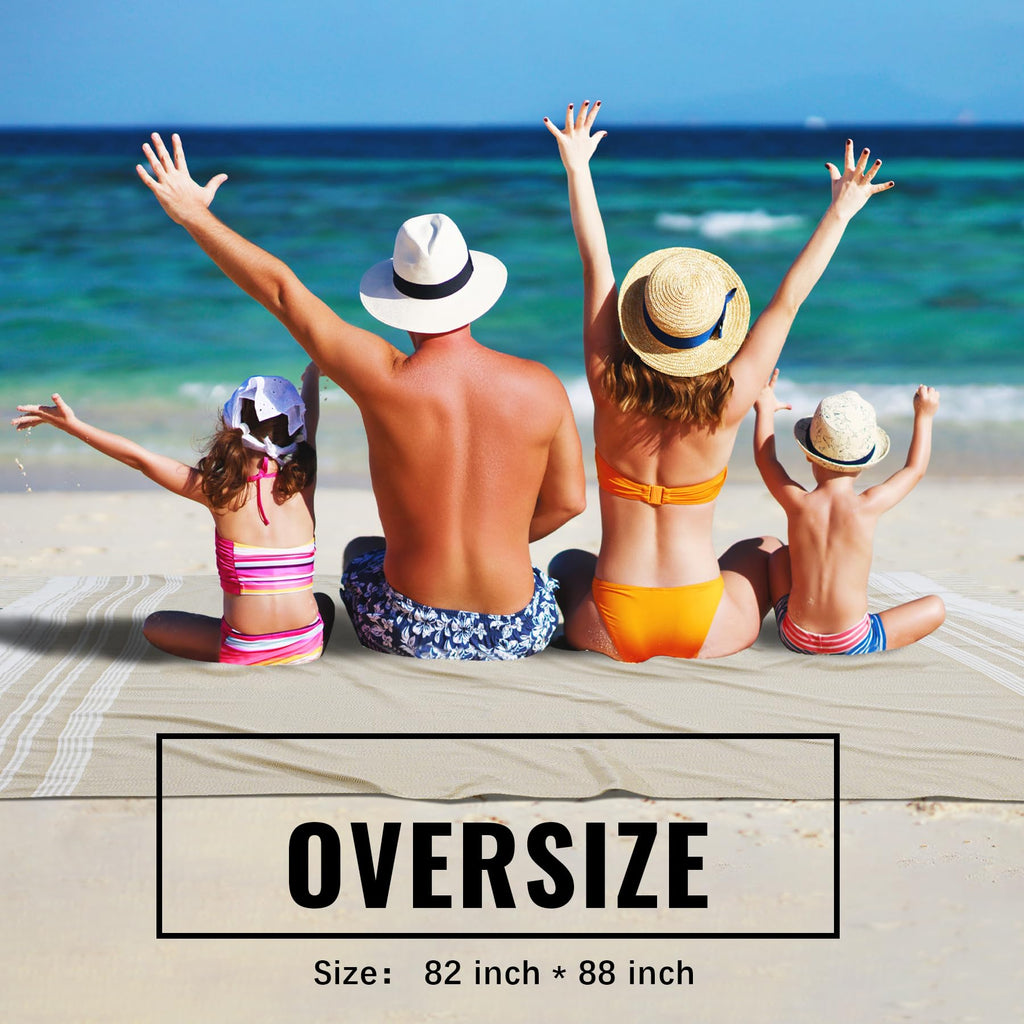 Large Soft Picnic Blanket Outdoor Law Grass Mat Park Car Travel Europe Mexico Trip Beach Towel Outside Summer Vacation Stuff Acc