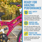 Kent International 20'' Kent Rock Candy Girls Bike - 20 Inch Girls Bike With Front & Rear Hand Brakes And 7 Speed Twist Shifting