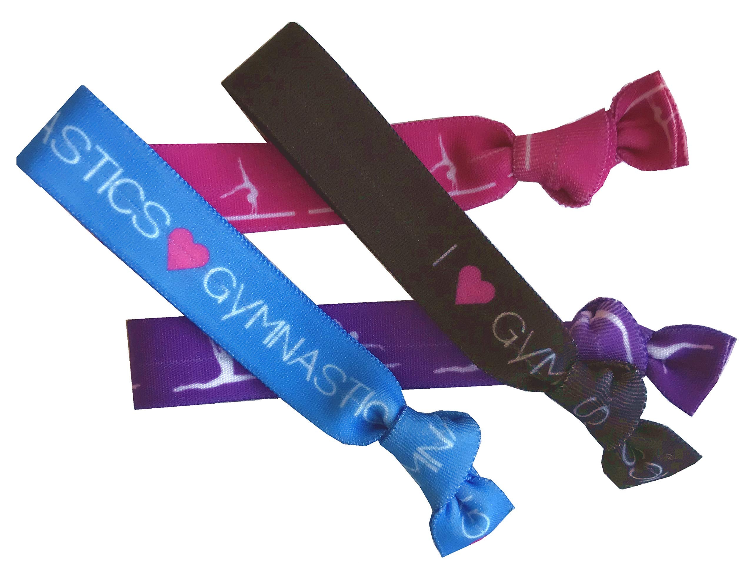 8 Piece Gymnastics Gift Hair Elastics - Gymnastics Gifts For Gymnasts, Women, Girls, Gymnastics Coaches, Gymnastics Classes, Gir