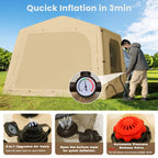 Inflatable Suv Tent Attachment For Camping, Large Inflatable Tents For Camping 4-6 People, Suv Blow Up Car Tent, Instant Pop Up
