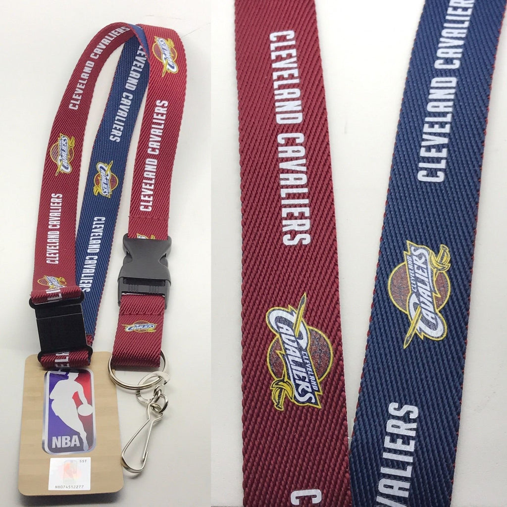 Pro Specialties Group Nba Cleveland Cavaliers Two Tone Lanyard With Detachable Key Ring And Breakaway Safety Closure
