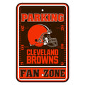Fremont Die NFL Cleveland Browns Fan Zone Plastic Parking Sign, Team Color, White, One Size (92242)